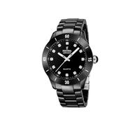 Festina Reloj mujer F20723/2 – Acero inoxidable y cerámica, negro, cuarzo, cristal mineral 5 ATM