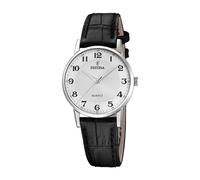 Festina Reloj de mujer Dress F20691/1 Analógico Movimiento de cuarzo Cuero negro Cristal mineral
