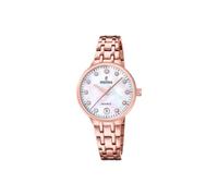 Festina Reloj de mujer MADEMOISELLE F20722/1 acero con baño de PVD en oro rosa circonitas pulsera