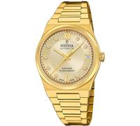 Festina Reloj Mujer F20033/2 Swiss Made Caja de Acero Inoxidable 316l Dorado Correa de Acero Inoxidable 316l Dorado