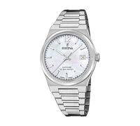 Festina Reloj Mujer F20035/1 Swiss Made Caja de Acero Inoxidable 316l Plateado Correa de Acero Inoxidable 316l Plateado