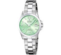 Festina Reloj Mujer F20049/2 Swiss Made Acero Clasico Caja de Acero Inoxidable 316l Plateado Correa de Acero Inoxidable 316l Plateado