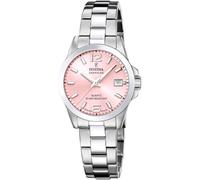 Festina Reloj Mujer F20049/3 Swiss Made Acero Clasico Caja de Acero Inoxidable 316l Plateado Correa de Acero Inoxidable 316l Plateado