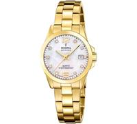 Festina Reloj Mujer F20050/1 Swiss Made Classics Caja de Acero Inoxidable 316l Dorado Correa de Acero Inoxidable 316l Dorado