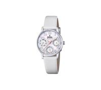 Festina Reloj Mujer F20540/1 Special Prices Caja de Acero Inoxidable 316l Gris Plata Correa de Caucho Blanco