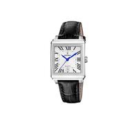 Festina Reloj Mujer F20682/3 On The Square Caja de Acero Inoxidable 316l Plateado Correa de Cuero Negro