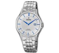 Festina Reloj para Hombre F20005/2 Acero Inox Reloj Suizo Hecho Plata UF20005/2