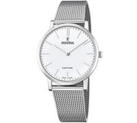 Festina Reloj para Hombre F20014/1 Hecho en Suiza, Plata, Acero Inoxidable, Caja de Acero Inoxidable, Correa de Acero Inoxidable, Plata, Pulsera