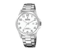 Festina Swiss Made Reloj Hombre Analógico de Acero Inoxidable 316l Plateado - Movimiento de Cuarzo - Calendario - Cristal Zafiro de Alta Resistencia - Resistente al Agua 10 ATM F20024/1 Classic Steel
