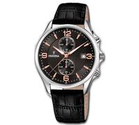 Festina Reloj para Hombre F6855/7 Deporte Cuero Pulsera Retro Negro UF6855/7