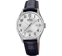 Festina Reloj Planta mecánica con Auto-Cuerda para Unisex-Adulto de Cuarzo con Correa en Cuero F20007/1