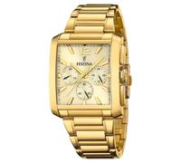 Festina Reloj Pulsera Hombre F20638-1 Chrono Acero Inox Color Oro
