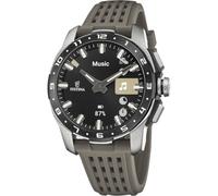 Festina Reloj Smartwatch Hombre Híbrido Connected Full D Caucho Gris Oscuro | Analógico Inteligente, Hasta 10 días de Batería, Pantalla Completa, Llamadas Bluetooth, GPS, Monitor Salud y Sueño F23305/6