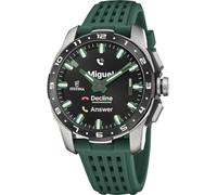 Festina Reloj Smartwatch Hombre Híbrido Connected Full D de Caucho Verde | Analógico Inteligente, Hasta 10 días de Batería, Pantalla Completa, Llamadas Bluetooth, GPS, Monitor Salud y Sueño F23305/1