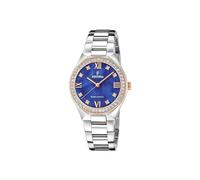 Festina Reloj Solar Mujer de Acero Inoxidable 316l Plateado - Movimiento de Cuarzo - Cristal Mineral de Alta Resistencia - Resistente al Agua 5 ATM F20658 - Solar Energy