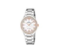 Festina Reloj Solar Mujer de Acero Inoxidable 316l Plateado - Movimiento de Cuarzo - Cristal Mineral de Alta Resistencia - Resistente al Agua 5 ATM F20658/1 - Solar Energy