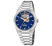 Festina Swiss Made Reloj Automático Mujer de Acero Inoxidable 316l Plateado | Cristal de Zafiro de Alta Resistencia, Resistente al Agua 10 ATM F20054/5, Automatic