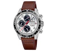Festina Swiss Made Reloj Automático Hombre de Cuero Marrón Reloj Analógico Hombre - Calendario - Cristal Zafiro de Alta Resistencia - Resistente al Agua 10 ATM Elegante F20056/1 Automatic