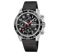 Festina Swiss Made Reloj Automático Hombre de Cuero Negro Reloj Analógico Hombre - Calendario - Cristal Zafiro de Alta Resistencia - Resistente al Agua 10 ATM Elegante F20056/3 Automatic