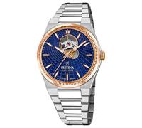 Festina Swiss Made Reloj Automático Hombre de Acero Inoxidable 316l | Plateado, Reloj Analógico Hombre, Cristal Zafiro de Alta Resistencia, Resistente al Agua 10 ATM F20061/2 Automatic