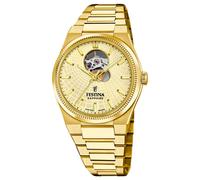 Festina Swiss Made F20062/2 Reloj Analógico Automático Hombre Dorado Acero