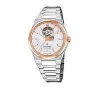 Festina Swiss Made Reloj Automático Hombre de Acero Inoxidable 316l Plateado Reloj Analógico Hombre - Cristal Zafiro de Alta Resistencia - Resistente al Agua 10 ATM F20061/1 Automatic