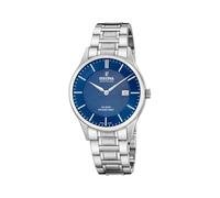 Festina Swiss Made Reloj Hombre Analógico de Acero Inoxidable 316l Plateado