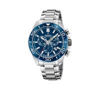 Festina Swiss Made Reloj Hombre Analógico de Acero Inoxidable 316l Plateado