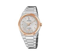 Festina Swiss Made Reloj Hombre Analógico de Acero Inoxidable 316l Plateado - Movimiento de Cuarzo - Calendario - Cristal Zafiro Resistente - Resistente al Agua 10 ATM F20065/1 Rive Collection