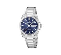 Festina Swiss Made Reloj Hombre Analógico de Acero Inoxidable 316l Plateado - Movimiento de Cuarzo - Calendario - Cristal Zafiro Resistente - Resistente al Agua 10 ATM F20073/2 Classic Steel