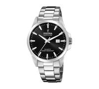 Festina Swiss Made Reloj Hombre Analógico de Acero Inoxidable 316l Plateado - Movimiento de Cuarzo - Calendario - Cristal Zafiro de Alta Resistencia - Resistente al Agua 10 ATM F20024/1 Classic Steel