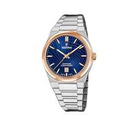 Festina Swiss Made Reloj Hombre Analógico de Acero Inoxidable 316l Plateado - Movimiento de Cuarzo - Calendario - Cristal Zafiro Resistente - Resistente al Agua 10 ATM F20065/2 Rive Collection