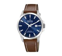 Festina Swiss Made Reloj Hombre Analógico de Cuero Marrón - Movimiento de Cuarzo - Calendario - Cristal Zafiro de Alta Resistencia - Resistente al Agua 10 ATM Elegante F20025/3 Classic Leather