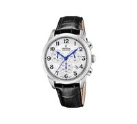 Festina Swiss Made Reloj Hombre Analógico de Cuero Negro