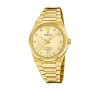Festina Swiss Made Reloj Mujer Analógico de Acero Inoxidable 316l Dorado - Movimiento de Cuarzo - Cristal Zafiro Resistente - Resistente al Agua 10 ATM - Calendario F20058/2 - Rive Collection
