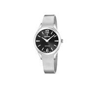 Festina Swiss Made Reloj Mujer Analógico de Acero Inoxidable 316l Plateado - Movimiento de Cuarzo - Cristal de Zafiro de Alta Resistencia - Resistente al Agua 5 ATM F20076/5 - Grace