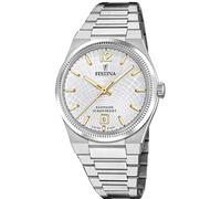 Festina Swiss Made Reloj Mujer Analógico de Acero Inoxidable 316l Plateado - Movimiento de Cuarzo - Cristal Zafiro Resistente - Resistente al Agua 10 ATM - Calendario F20052/2 - Rive Collection