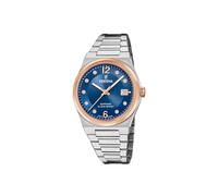 Festina Swiss Made Reloj Mujer Analógico de Acero Inoxidable 316l Plateado - Movimiento de Cuarzo - Cristal de Zafiro de Alta Resistencia - Resistente al Agua 10 ATM - Calendario F20037/2