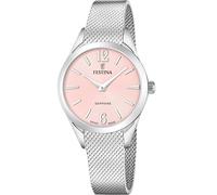 Festina Reloj Mujer F20076/2 Swiss Made Grace Caja de Acero Inoxidable 316l Plateado Correa de Acero Inoxidable 316l Plateado