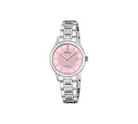 Festina Swiss Made Reloj Mujer Analógico de Acero Inoxidable 316l Plateado | Movimiento de Cuarzo, Cristal Zafiro Resistente, Resistente al Agua 10 ATM, Calendario F20068/3, Classic Steel