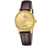 Festina Reloj de mujer Classic Leather F20017/2 – Cuero marrón, Cuarzo, Zafiro, 5 ATM