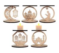 Festival Candle Holders - Celebration Lights, Festive Lanterns for Table Decor, Ritual Glow with Wood Craft, Decorative Pieces, Ceremony Flames for Living Room, Bedroom and Study