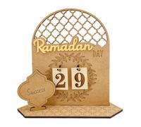 Festival Countdown Desk Sign - Moon Star Motivational Decor | Inspirational Seasonal Tabletop Display for Home, Desktop Calendar with Holiday Theme for Bedroom Dorm Dining Room Prayers