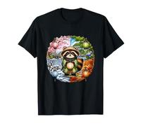 Festival de faroles japoneses de Las Cuatro Estaciones del Mapache Camiseta