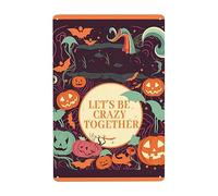 Festival De La Calabaza Torcida Halloween, Seamos Locos Juntos Cartel De Chapa Decoración Pared Muestra Placa Vintage Carteles De Pared De Metal para Hogar Taller Cerveza