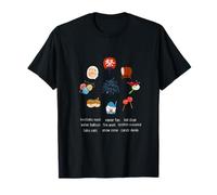 Festival de verano con forma de búfalo tambor, globos de agua, fuegos artificiales, palitos de peces dorados, palitos de hielo, caramelos de manzana Camiseta