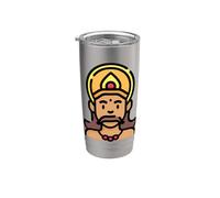 Festival del Rey Mahabali Bali Asura Onam Vaso térmico de acero inoxidable de doble pared