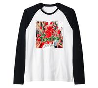 Festival del Tomate Splash - La Tomatina Camiseta Manga Raglan