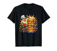 Festival gastronómico de Hamburguesas Crazy Frog Chef Stack Camiseta