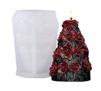 Festival Holiday Candle Making Set Silicon Árbol de Navidad Forma para Artesanía y Decoración Navidad Temática Vela Moldes